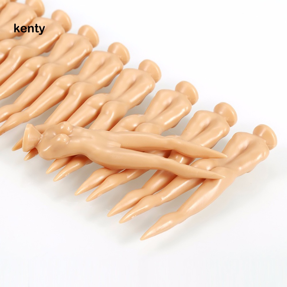 Kt_bộ 10 Giá Đỡ Bóng Golf Bằng Nhựa Thiết Kế Hình Cô Gái Nude Chơi Golf