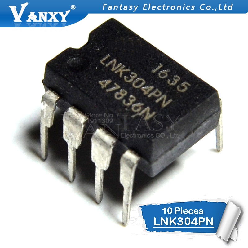 Bộ 10 linh kiện điện tử mới chính hãng chuyên dụng LNK304PN DIP7 LNK304P DIP LNK304 DIP-7 304PN