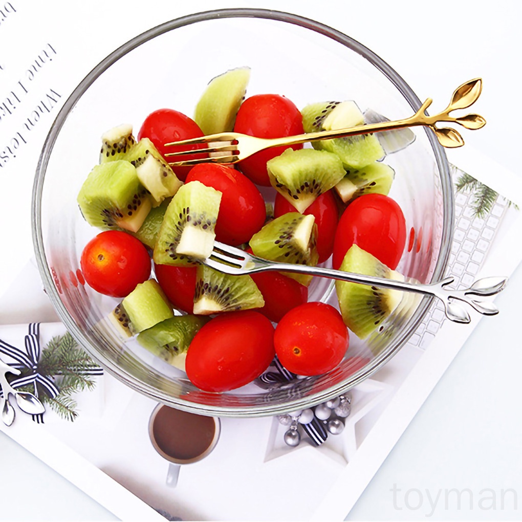 Muỗng / Nĩa ăn món tráng miệng làm từ thép không gỉ cho nhà hàng gia đình