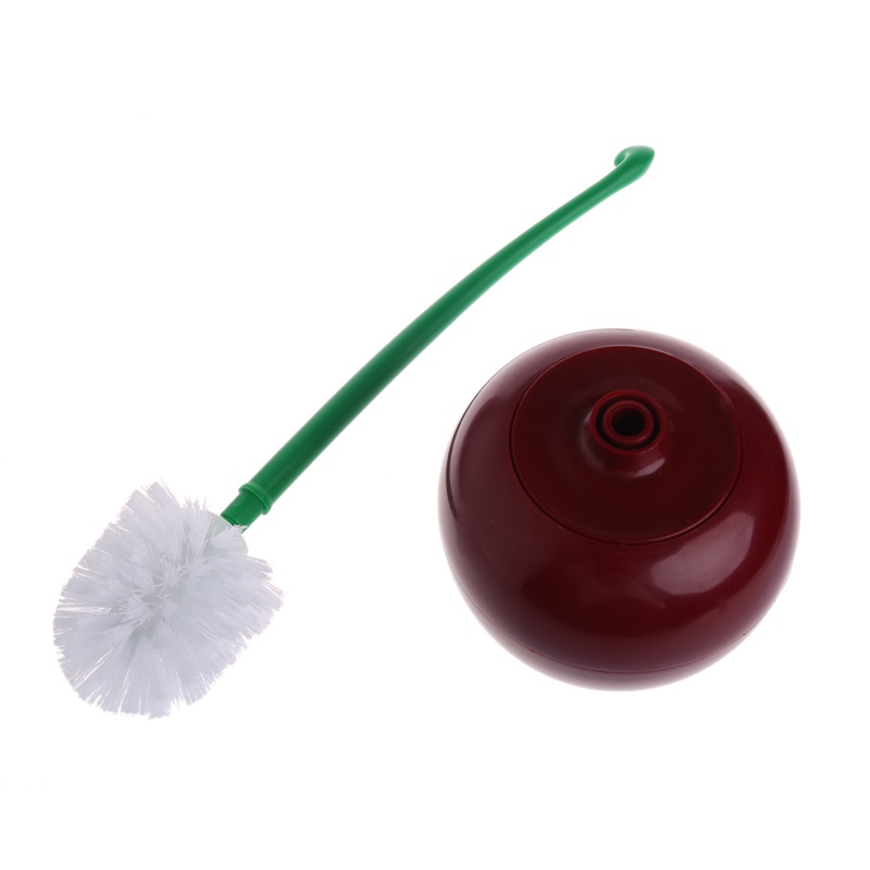 Bàn Chải Chà Toilet Bằng Nhựa Hình Quả Cherry Dễ Thương