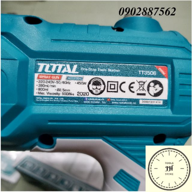 MÁY PHUN SƠN BẰNG ĐIỆN 450W TOTAL (TT3506)