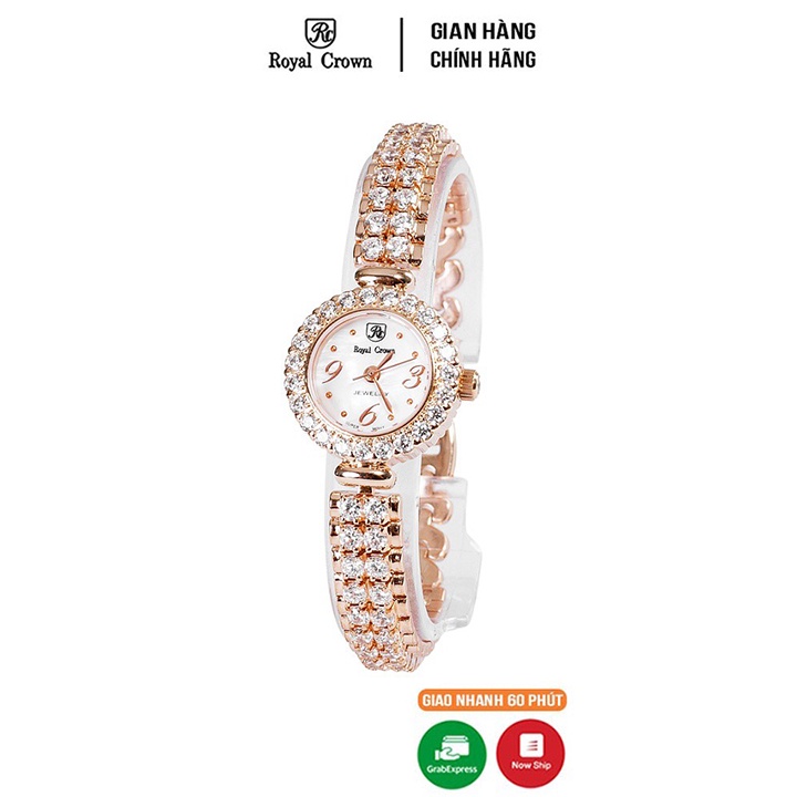 Đồng hồ Chính Hãng Royal Crown 63804 Jewery vàng hồng