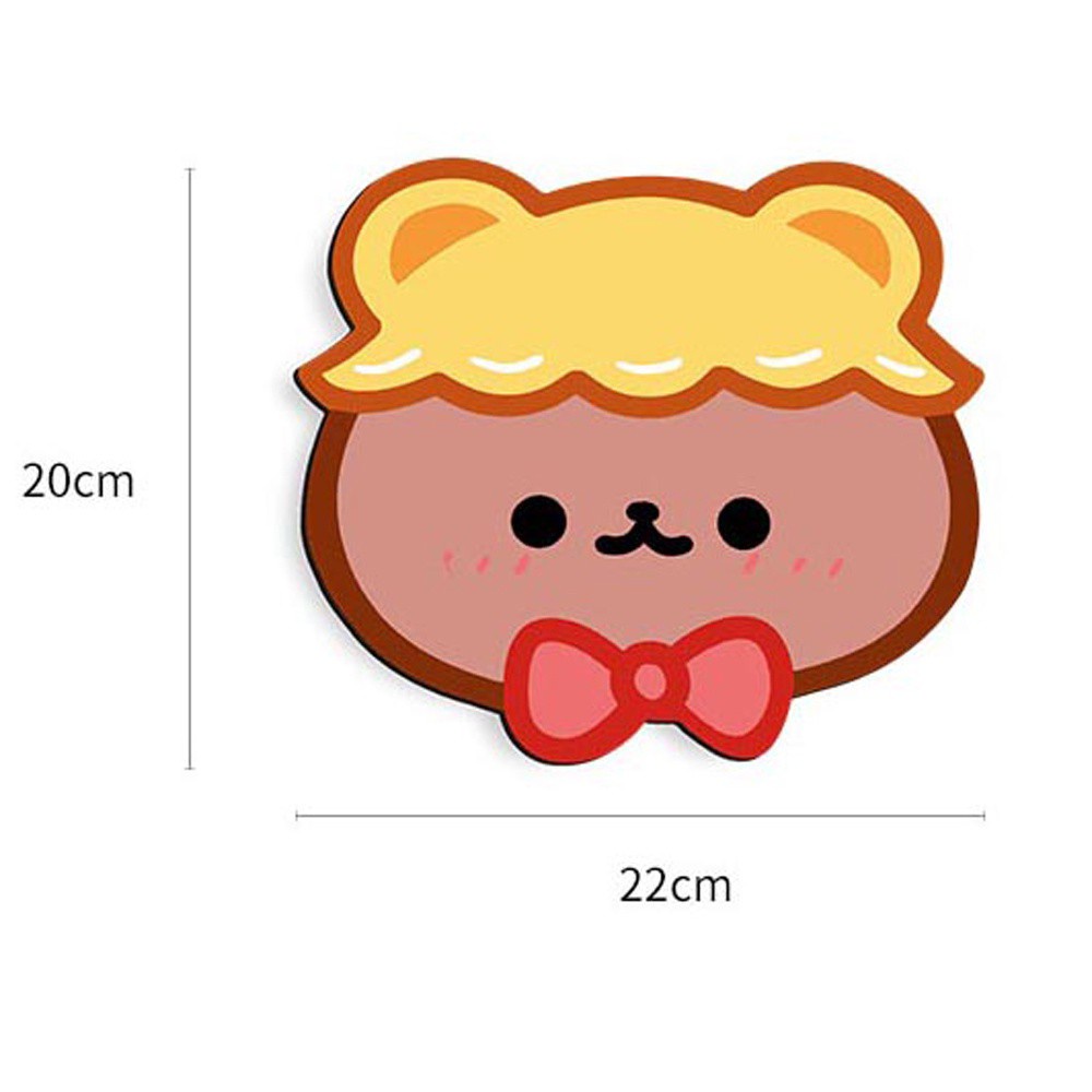 Tấm Lót Chuột Để Bàn Chống Thấm Nước Chống Trượt Hình Gấu Thỏ Dễ Thương Trang Trí Nhà Cửa / Văn Phòng