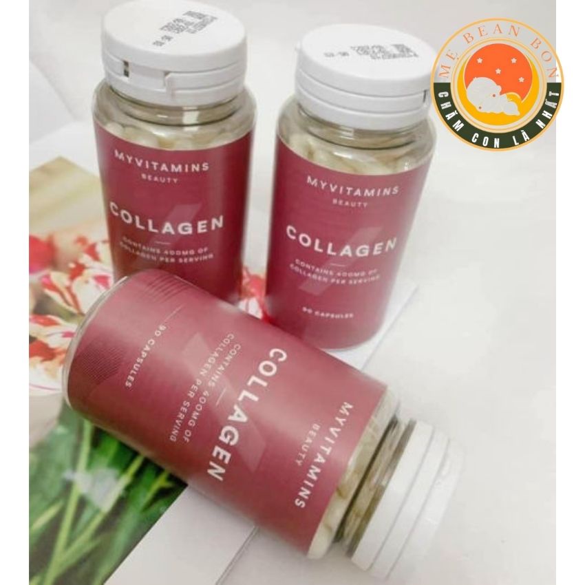 Viên uống Collagen thuỷ phân Myvitamins của Pháp 90 viên dễ hấp thụ Giúp da tăng độ đàn hồi, trẻ trung - mẹ bean bon