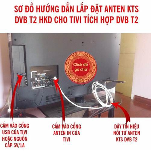 Nguồn 5V USB Kích Sóng Anten Có Khuếch đại - Sử dụng để Kích Sóng DVB T2 mạnh hơn, Thu sóng ổn định hơn với tần suất cao