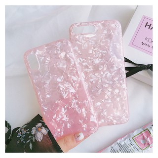 Ốp Xà Cừ Trắng Hồng Cho Iphone