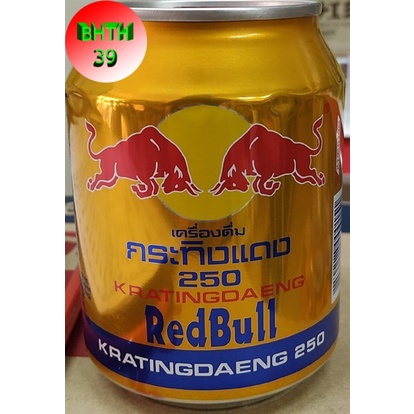 Nước tăng lực Bò húc Red Bull Thái Lan - Bò húc thái lon 250ml ( 1 lon ) - Bò cụng thái