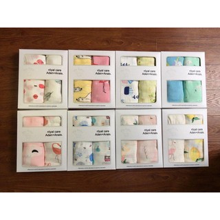 Set 2 khăn quấn sợi tre đa năng cho bé Aden Anais