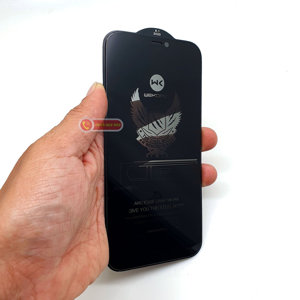 Kính cường lực 4D full màn hình chống nhìn trộm King Kong dành cho Iphone