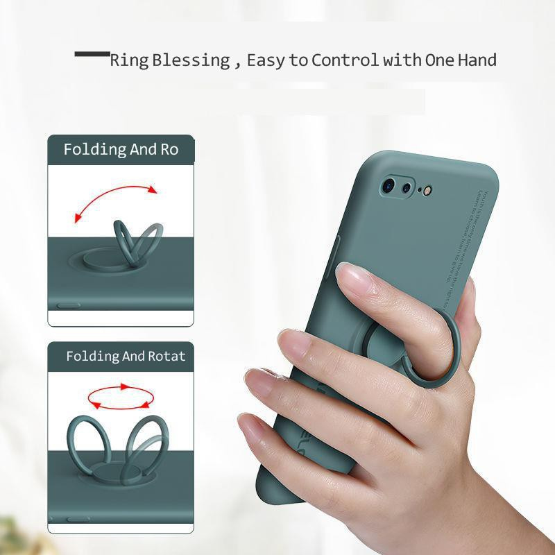 Ốp điện thoại mềm chống rơi có giá đỡ thích hợp cho iphone 12 12pro 12promax 7plus 11 Pro X Xs Max 8plus 8 7 Se2