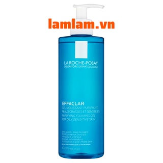 Gel rửa mặt dành cho da dầu nhạy cảm La Roche-Posay Effaclar Purifying Foaming Gel For Oily Sensitive Skin 400ml