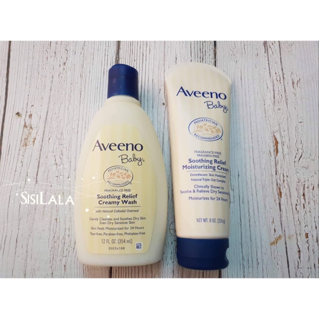 Sữa tắm & kem dưỡng ẩm Aveeno Baby cho da nhạy cảm