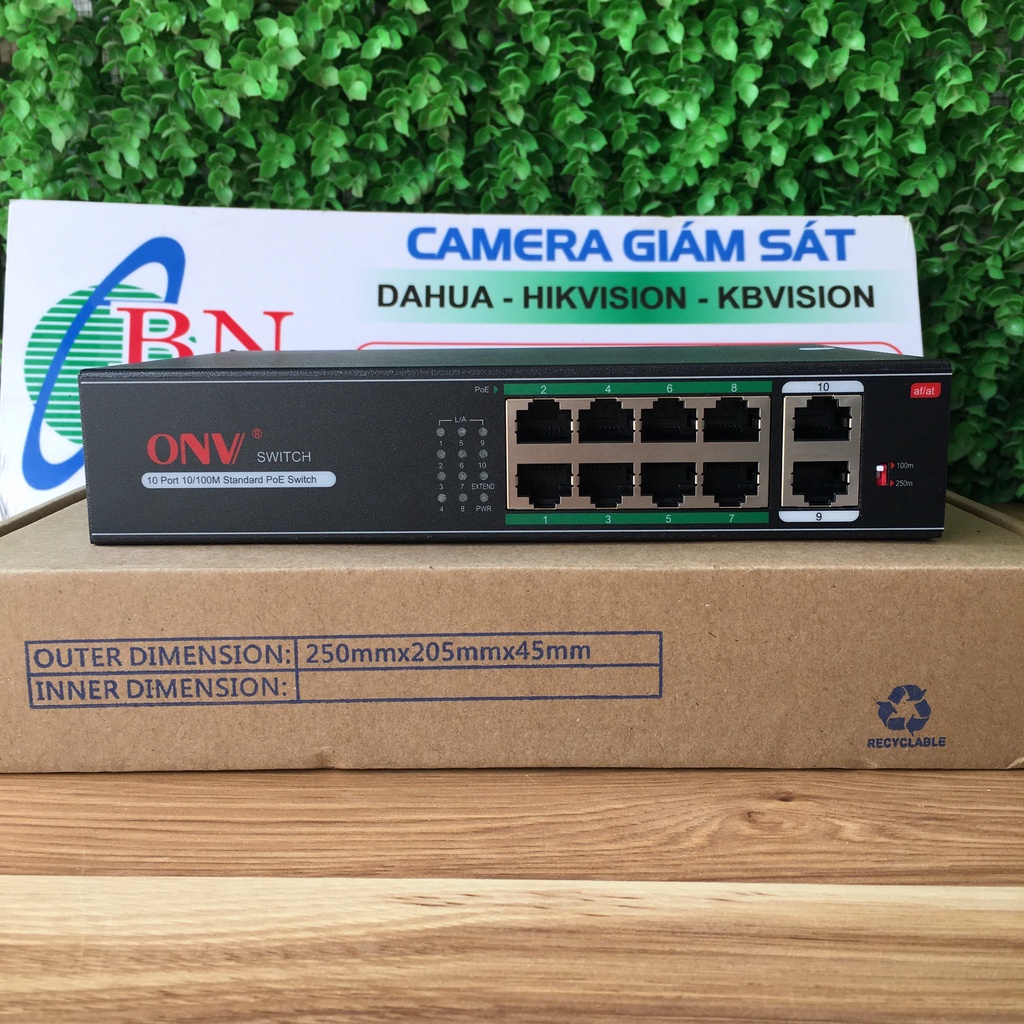 Switch 4 - 8 POE ONV H1108PLS