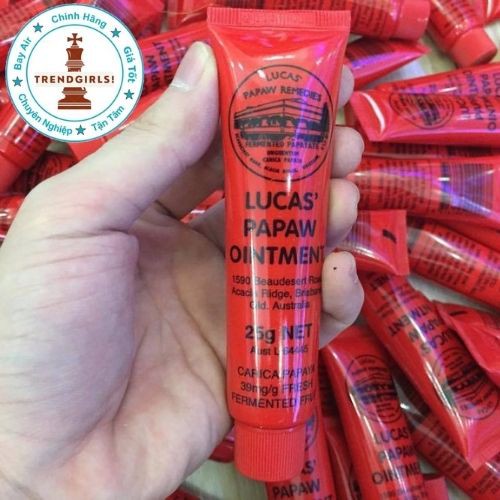 Kem đa năng đu đủ Lucas Papaw Ointment, Úc (25g) giảm khô nẻ môi, mẩn ngứa, mụn nhọn - Trend girls online