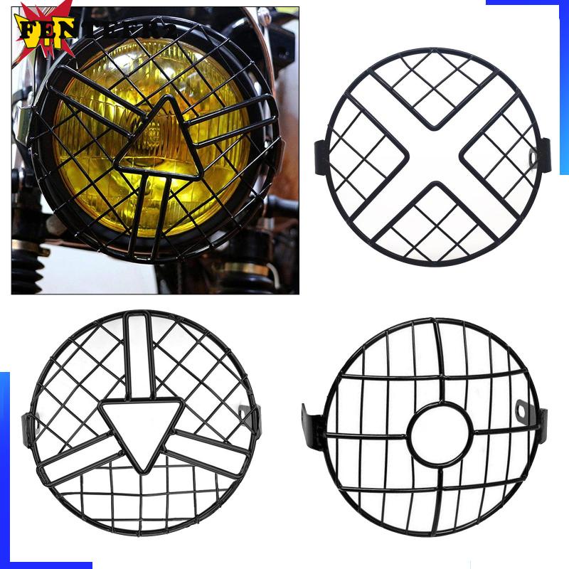 Lưới Bảo Vệ Đèn Pha Xe Máy Cafe Racer 6.5 inch Fenteer2
