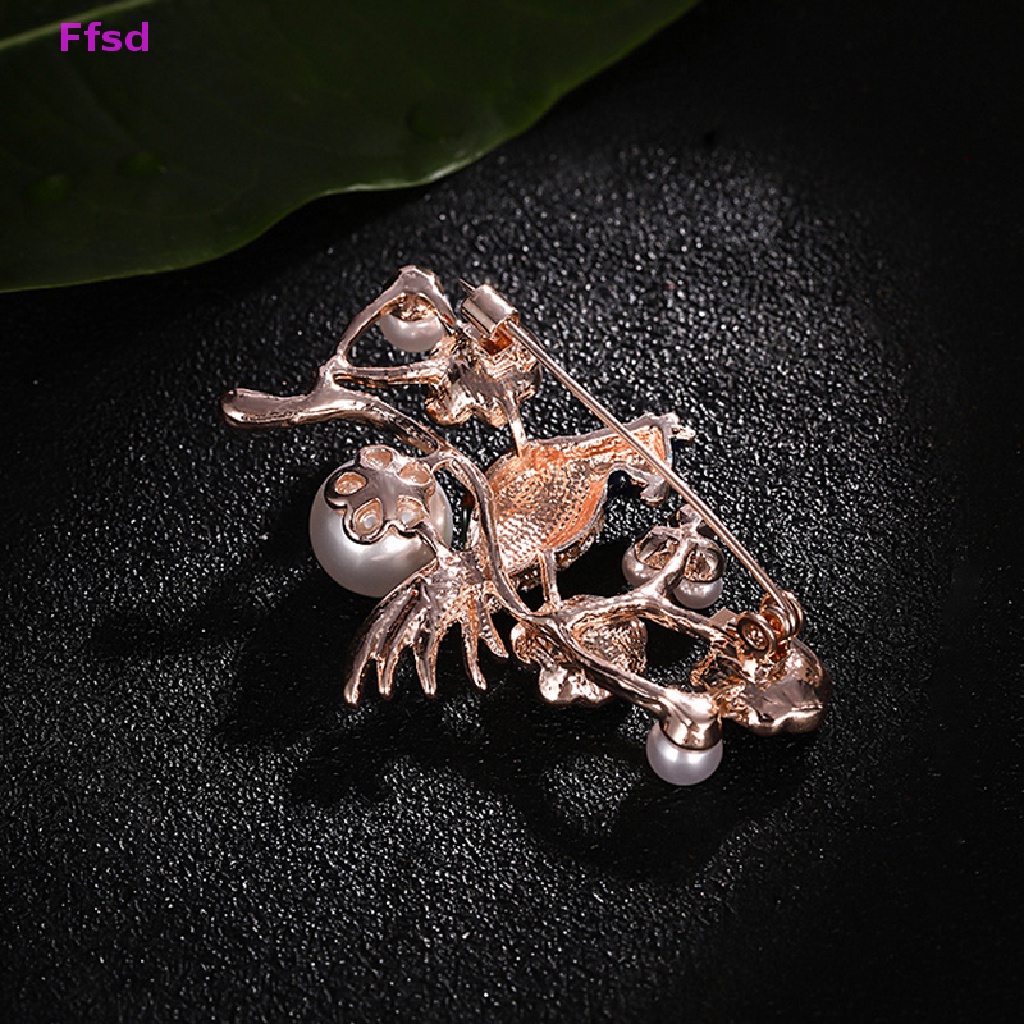 {Ffsd} Ghim Cài Áo Ngọc Trai Tự Nhiên Quà Tặng Giáng Sinh Cho Nữ