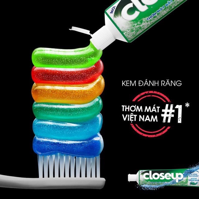 closeup trắng răng thiên nhiên mới (180g)