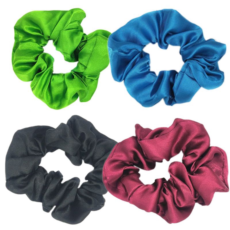 Set 20 Dây Cột Tóc Co Giãn Màu Trơn Cho Nữ