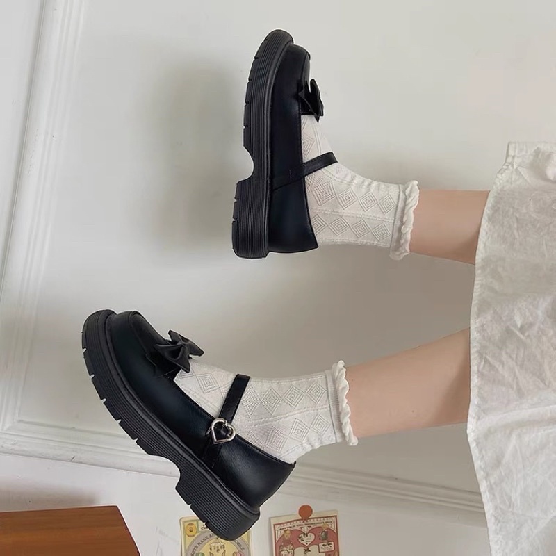 Giày búp bê có quai kèm nơ Mary Jane Yannie Lolita Nhật Bản