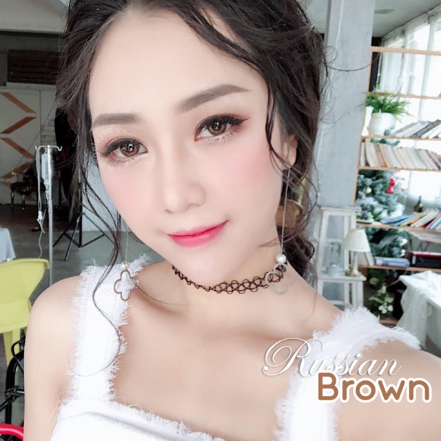 ✨✨ Kính áp tròng Silicone Hydrogel RUSSIAN BROWN ✨✨ Đeo được 24h ✨✨