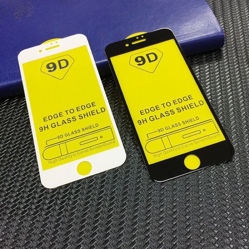 (SIÊU RẺ) Kính cường lực iphone 9D full màn kèm giấy lau 6/6s/7/7plus/8/8plus/plus/x/xr/xs/11/12/pro/max