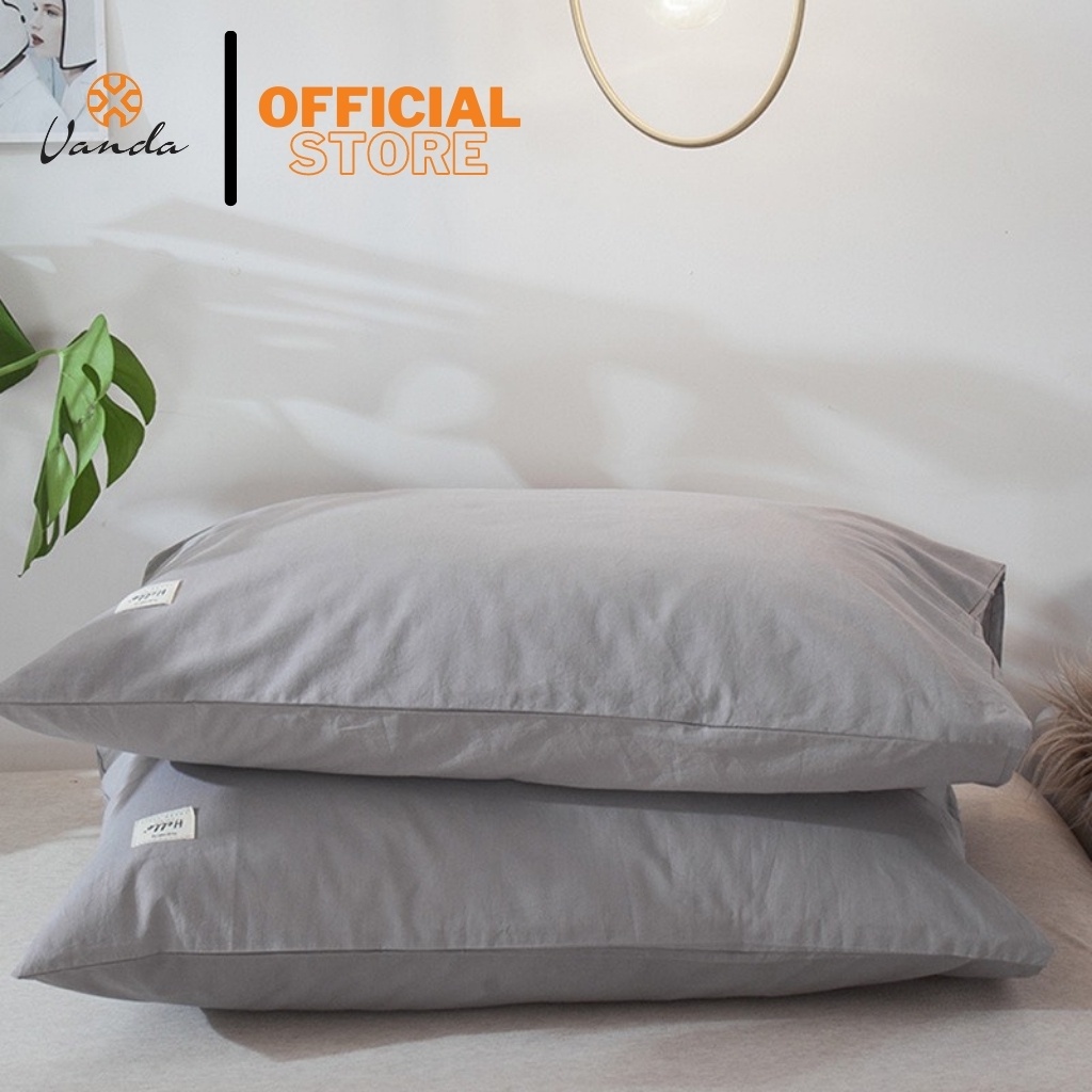 Vỏ gối đầu Cotton TC hàng nhập khẩu kích thước 50x70 cm nhiều màu sắc | BigBuy360 - bigbuy360.vn