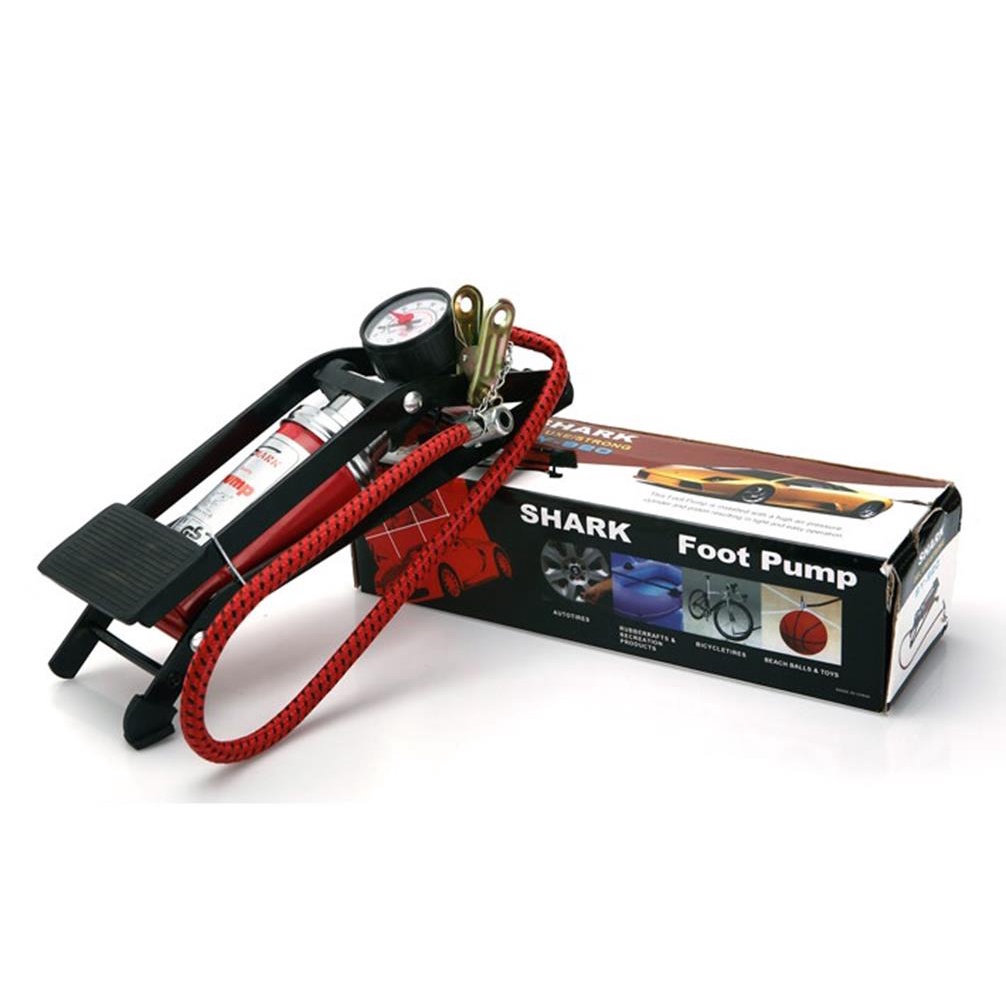 Bơm Đạp Chân Mini Xe Đạp - Bơm Hơi Xe Máy Oto Gia Đình