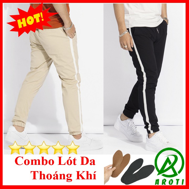 Quần Jogger Nam AROTI Form Slim Fit Vải Kaki Cao Cấp Mềm Mịn, Co Giãn Tốt Dáng Hàn Thể Thao Nhiều Màu- Đủ Size Qk43+LD