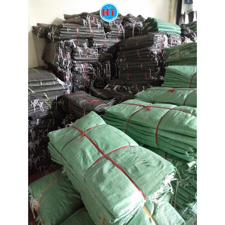 Bao tải dứa đóng hàng màu xanh lá, dày đẹp