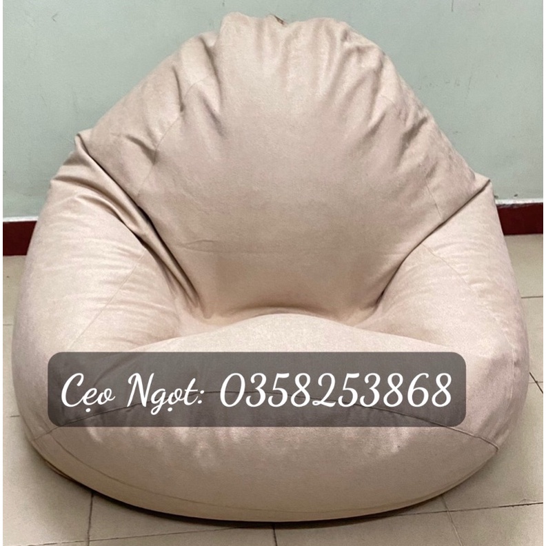 Combo “Ghế + Đôn” ghế lười hạt xốp Thô bố cao cấp  💥Lưu ý : ghế chưa bao gồm hạt xốp