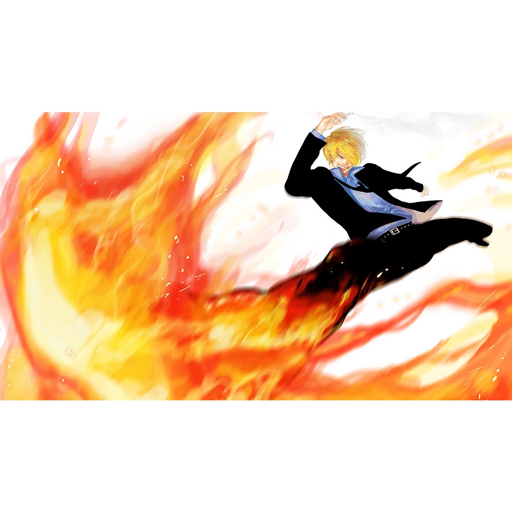 Poster A4 dán tường Anime, decal 21x30 trang trí có keo one piece wallpaper (53), nhận in theo yêu cầu