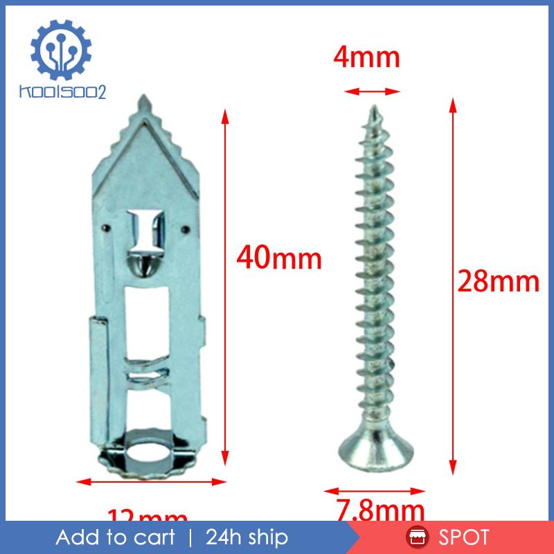 [Koolsoo2] Set 20 Ốc Vít Tự Động Khoan Tường Khô Dễ Sử Dụng Cho TV / Xe Đạp