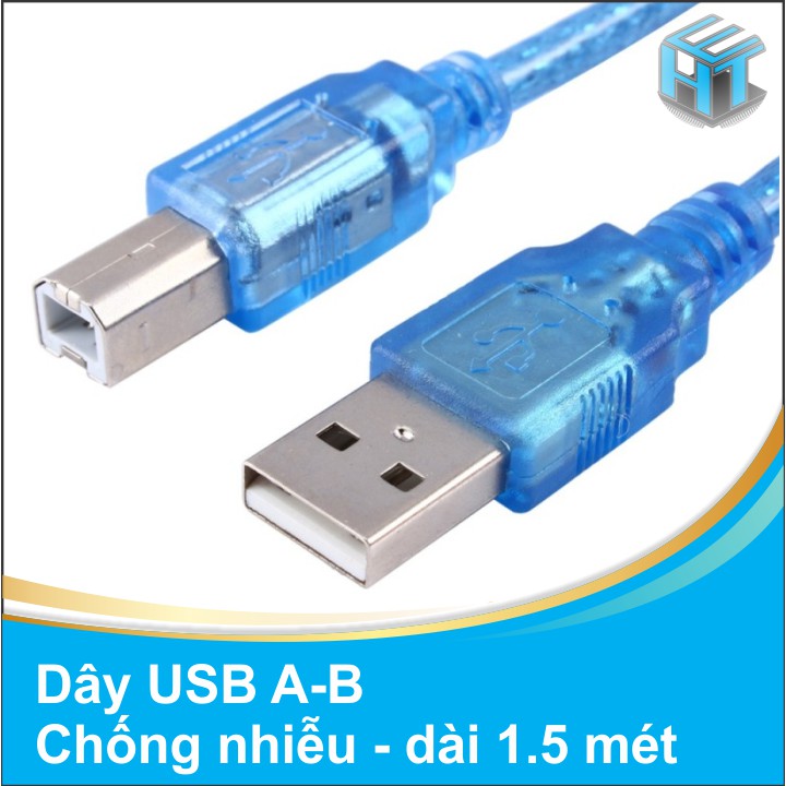 DÂY USB A-B CHỐNG NHIỄU DÀI 1.5 MÉT