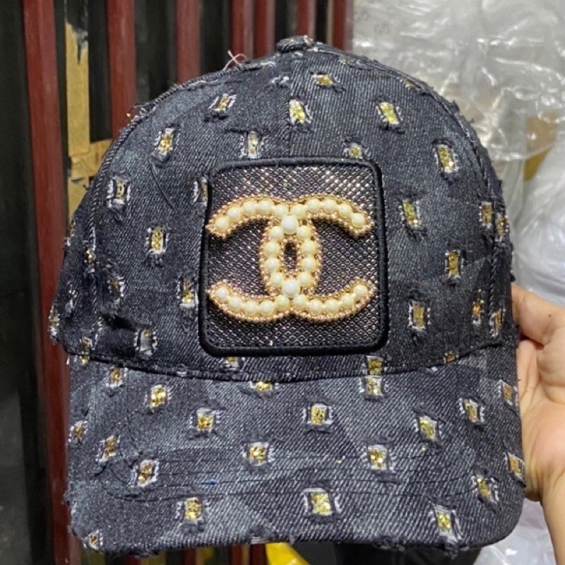 NÓN KẾT JEAN ĐÍNH ĐÁ LOGO CỰC NGẦU