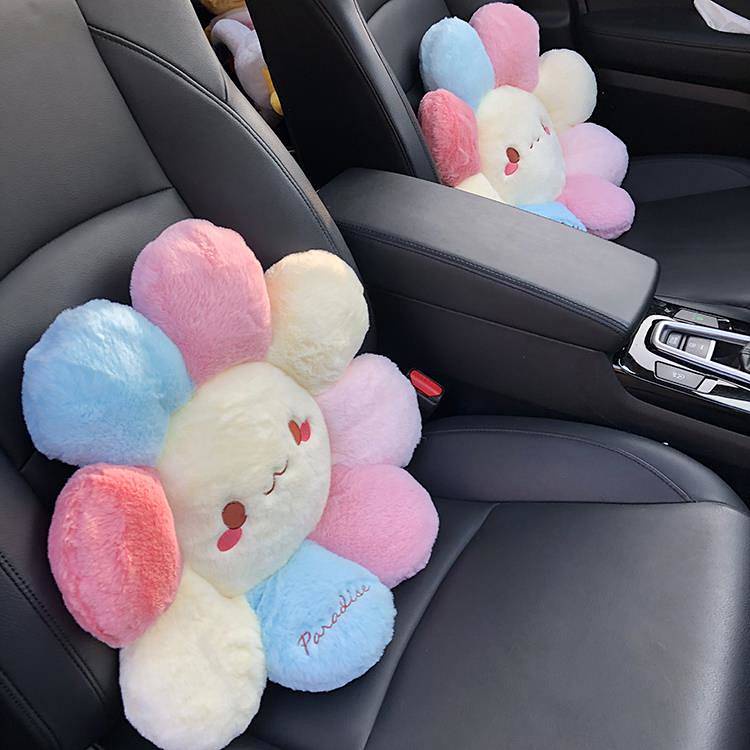 Cặp Gối Tựa Lưng Họa Tiết Hoạt Hình Dễ Thương Thời Trang Cho Xe Hơi 1PC