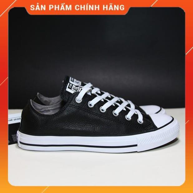 Giày Converse classic thấp cổ da đen  CTDD20 -v11