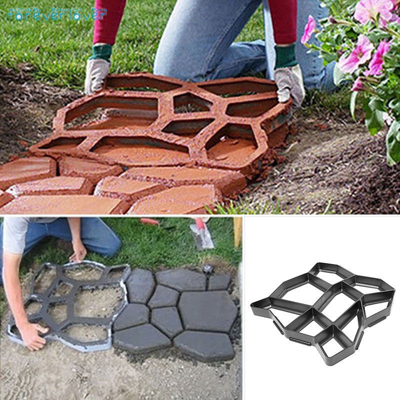 Khuôn đúc bê tông giả gạch lát sân tái sử dụng bền bỉ DIY