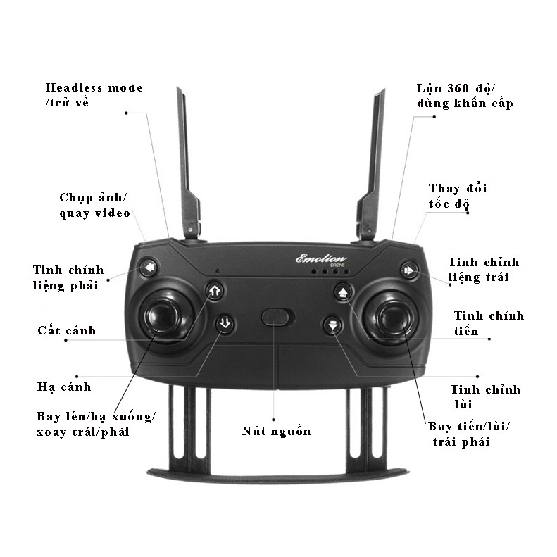 Flycam E58 Quay Phim Chụp Ảnh 720P - Chống Rung Quang Học - Kết Nối Wifi Với Điện Thoại - Bảo Hành 6 Tháng