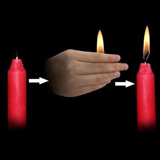 5pcs candle lite Flame movement fire close up magic tricks