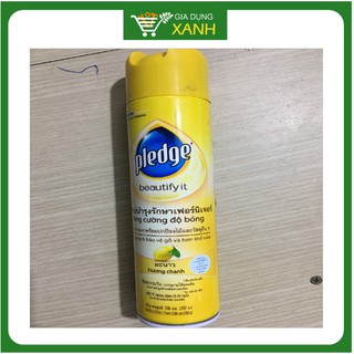Xịt bóng gỗ Pledge hương chanh