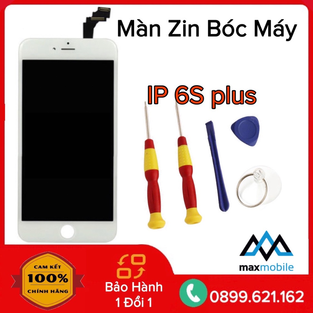 MÀN HÌNH iphone 6s plus zin bóc máy,tặng cường lực