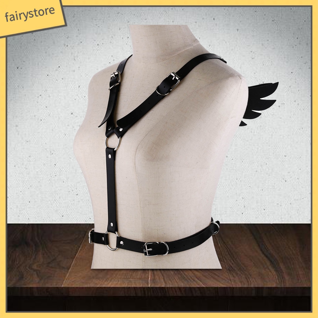 [Fairy] Dây Đeo Vai Giả Da Gắn Cánh Thiên Thần Có Thể Điều Chỉnh