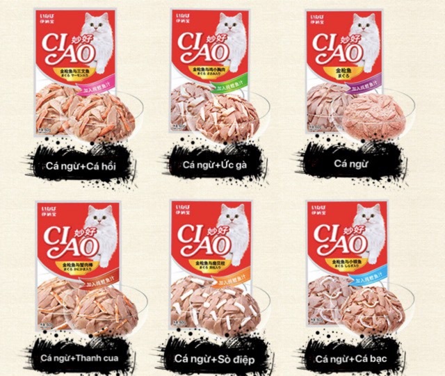 Pate CIAO cho mèo mix vị 60g