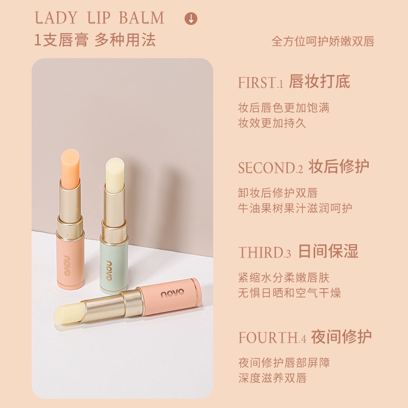 Son Dưỡng Môi Đổi Màu Novo Cân Bằng Ẩm Độc Đáo NO.5540