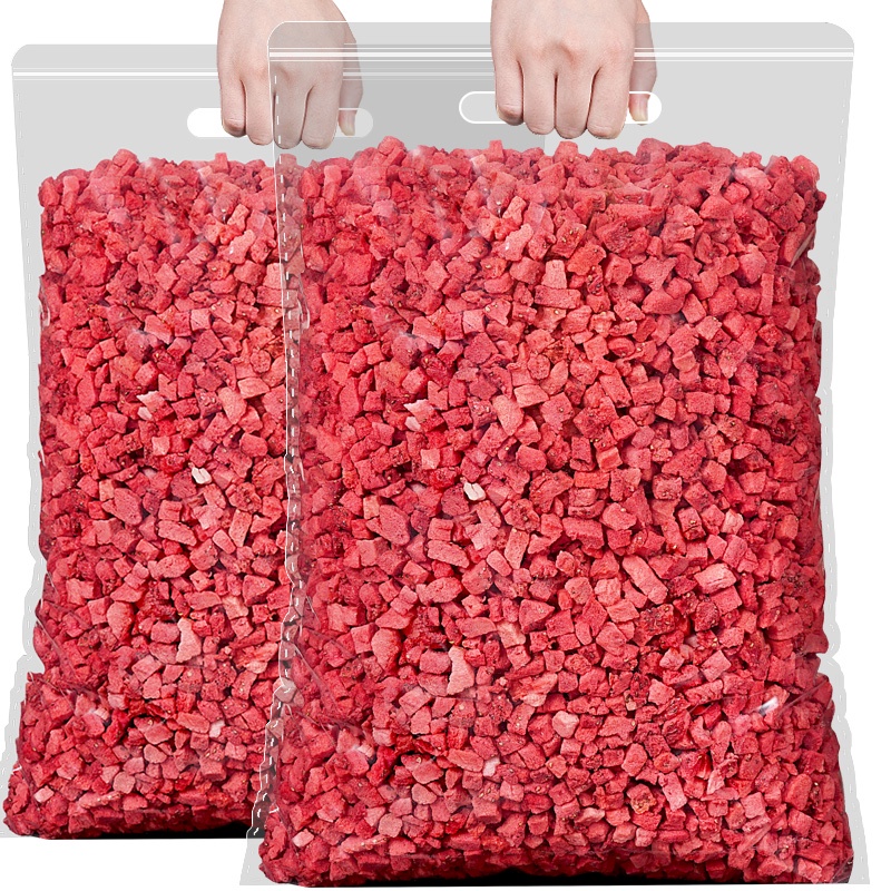 Dâu tây sấy giòn cắt hạt lựu