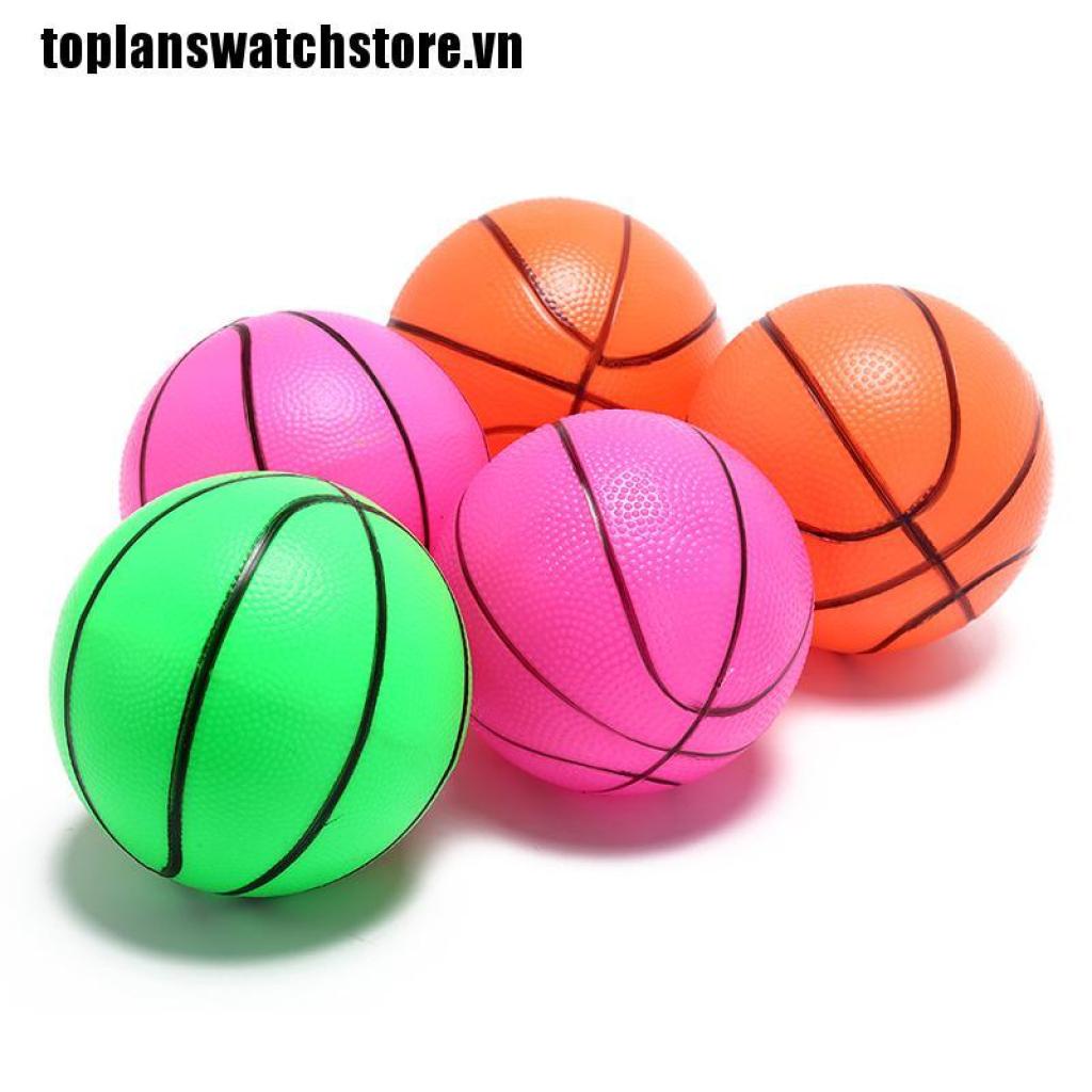 Bóng Rổ Bơm Hơi 16cm Màu Sắc Ngẫu Nhiên Cho Bé
