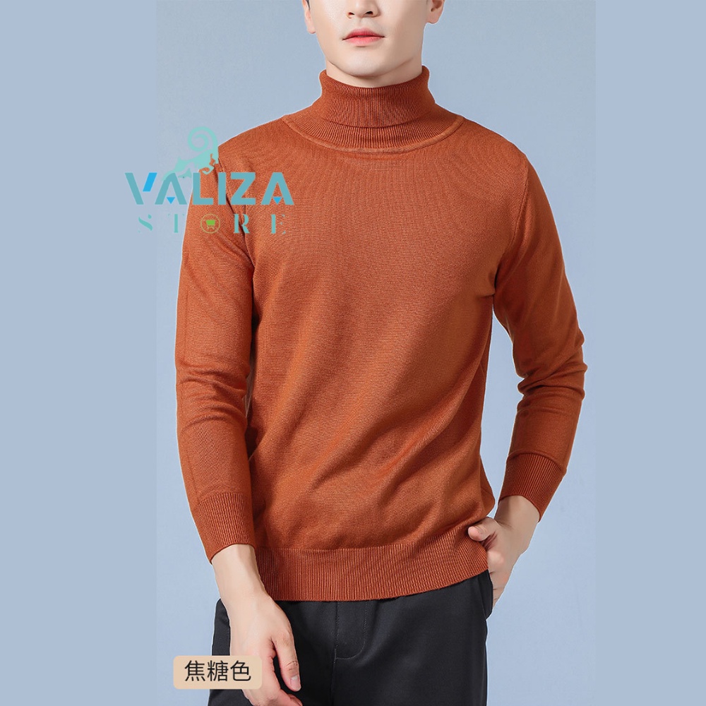 Áo len nam cổ lọ hàn quốc đẹp vải len sợi dày dặn cao cấp VALIZA AL59