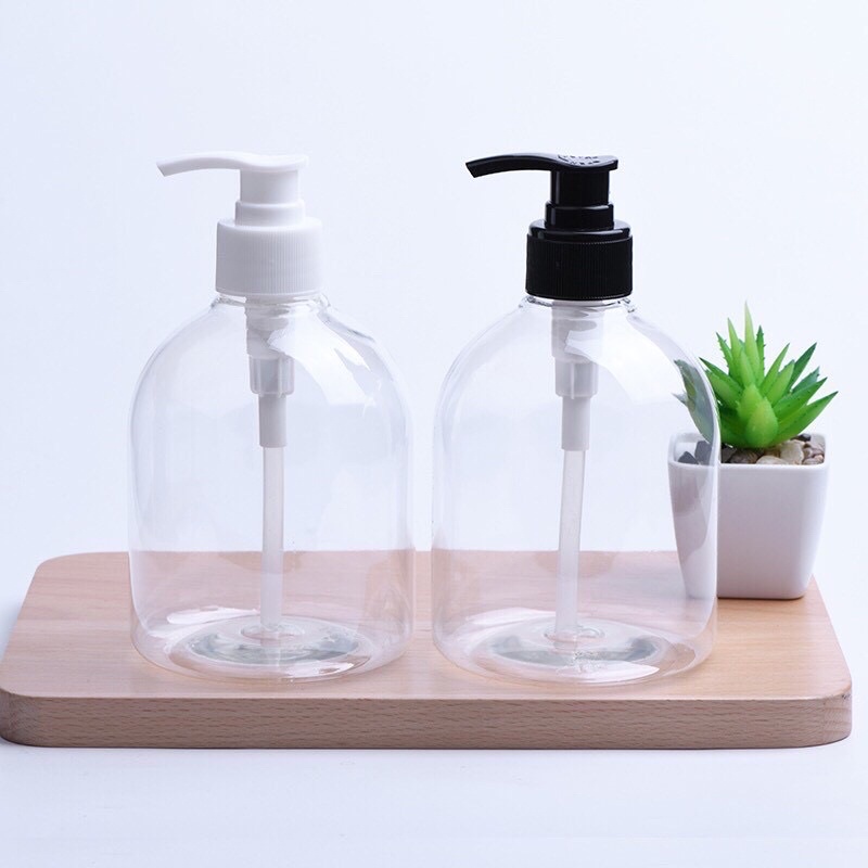 Chai lọ nhựa 500ml,  vòi ấn, chai nhựa đẹp, giá rẻ