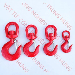 MÓC CẨU XOAY - 1, 2, 3, 5 TẤN  Móc Cẩu Chốt An Toàn – Chịu Lực Cao, Chất Liệu Siêu Bền