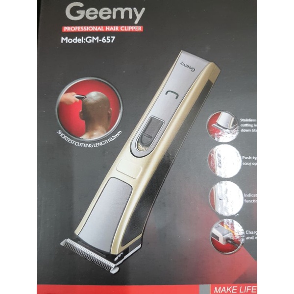 tông đơ Geemy cạo và hớt tóc 4 cữ cao cấp có đèn hiển thị
